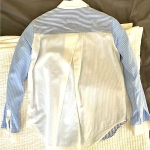 Rails Emory Button Down. Blue & White Stripes and all white black. size XS